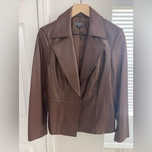 Classiques Entier - leather blazer - sz 6